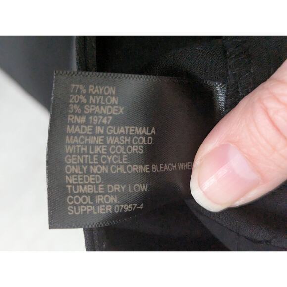 Worthington Woman Black Pants Size 16W -0925F138 - Picture 3 of 8